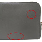 Prada Wallet Saffiano Gray Zip Around — view 8