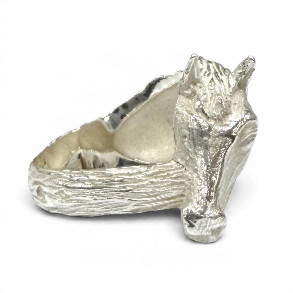 Hermes Vintage 925 Cheval Hose Ring Silver — view 4