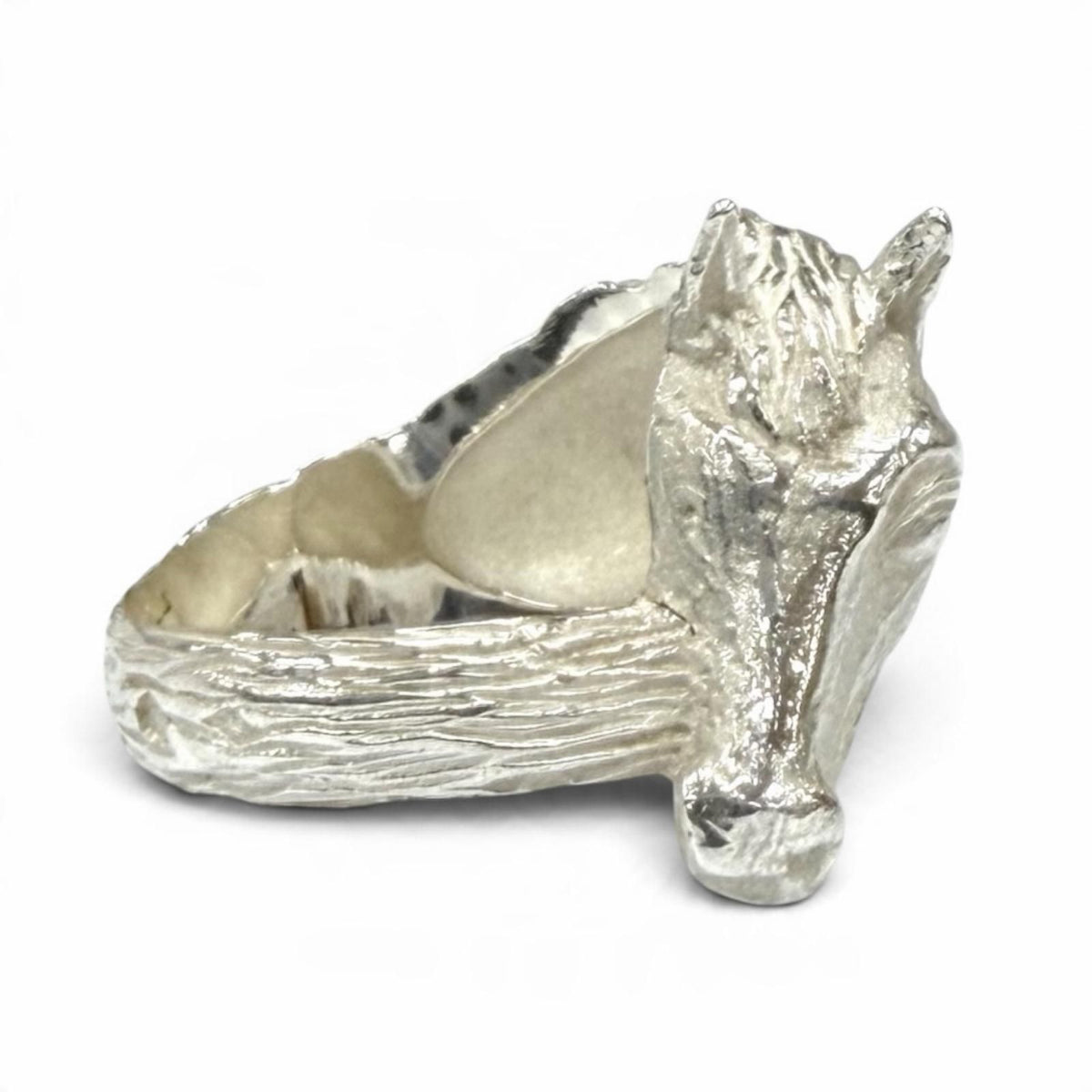 Hermes Vintage 925 Cheval Hose Ring Silver — view 4