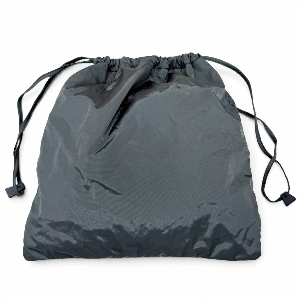 Prada Packable Re-Nylon Pouch Drawstring Blue Gray — view 3