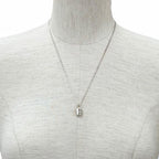 Louis Vuitton Pendant Silver Lockit 925 LV Logo Necklace — view 2
