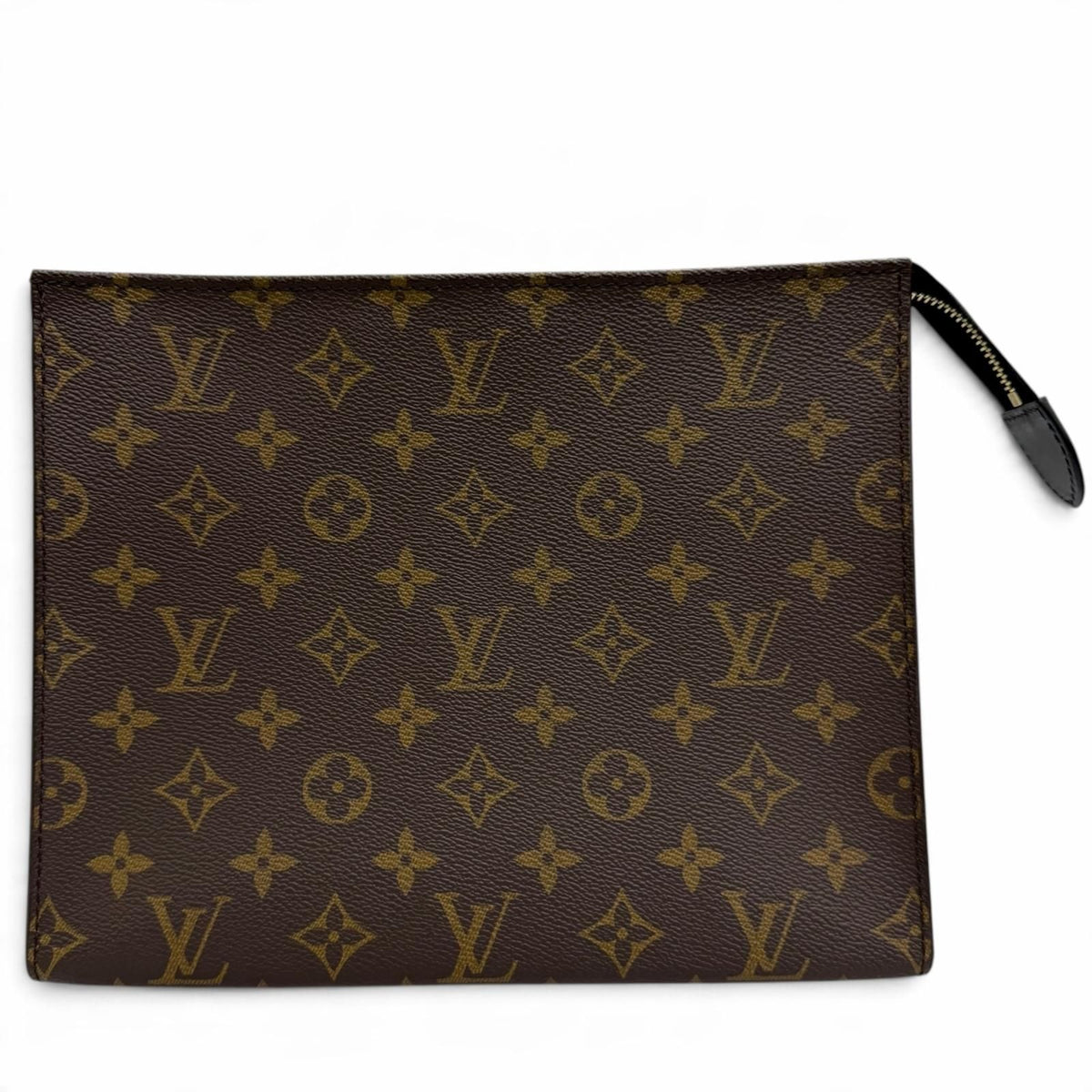 Louis Vuitton Poche Toilette NM Monogram Lambskin Clutch Brown