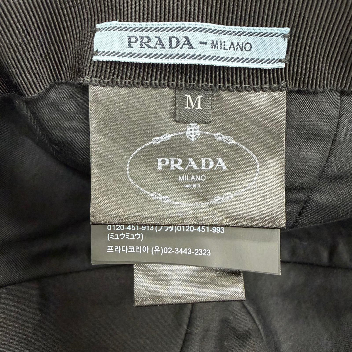 Prada Velvet Baseball Cap Black Hat — view 7