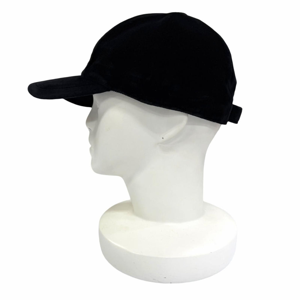 Prada Velvet Baseball Cap Black Hat — view 2