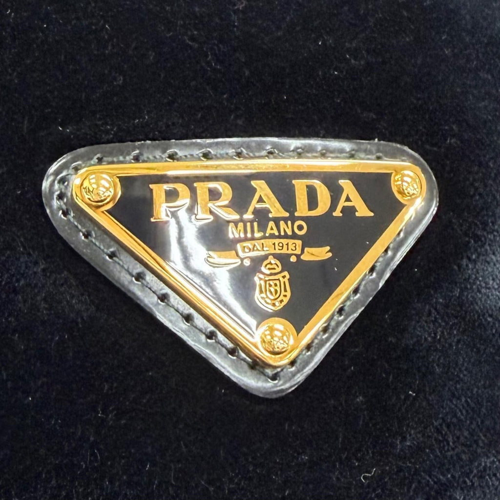 Prada Velvet Baseball Cap Black Hat — view 6