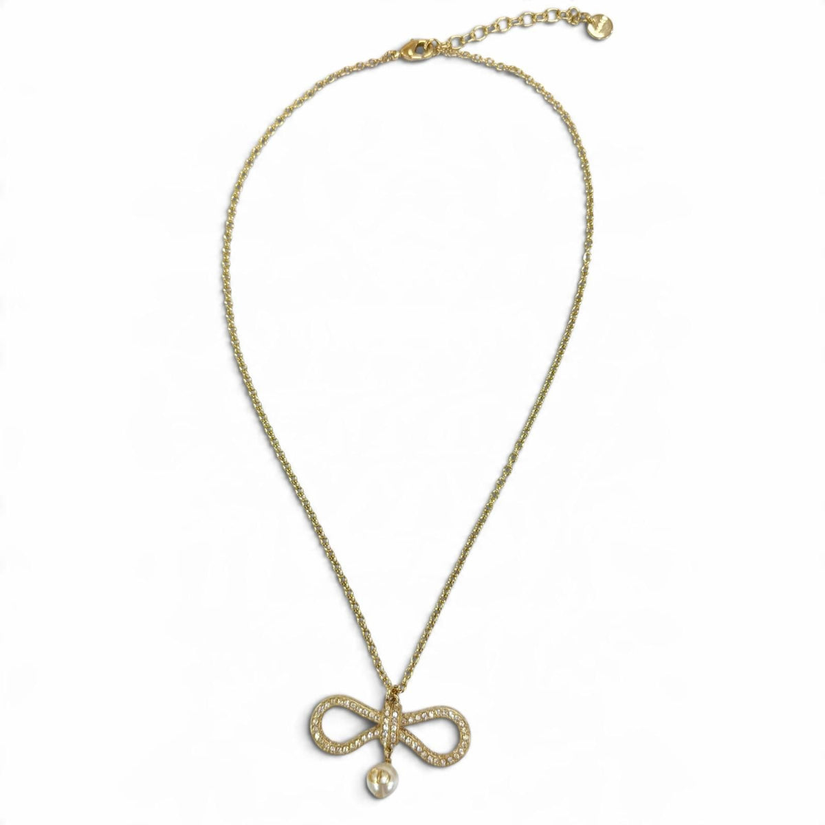 Dior le Noux de Necklace Ribbon Eco Pearl Gold — view 5