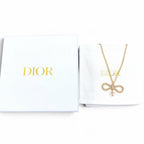 Dior le Noux de Necklace Ribbon Eco Pearl Gold — view 2