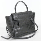 Celine 2-Way Belt Bag Nano Embossed Calfskin