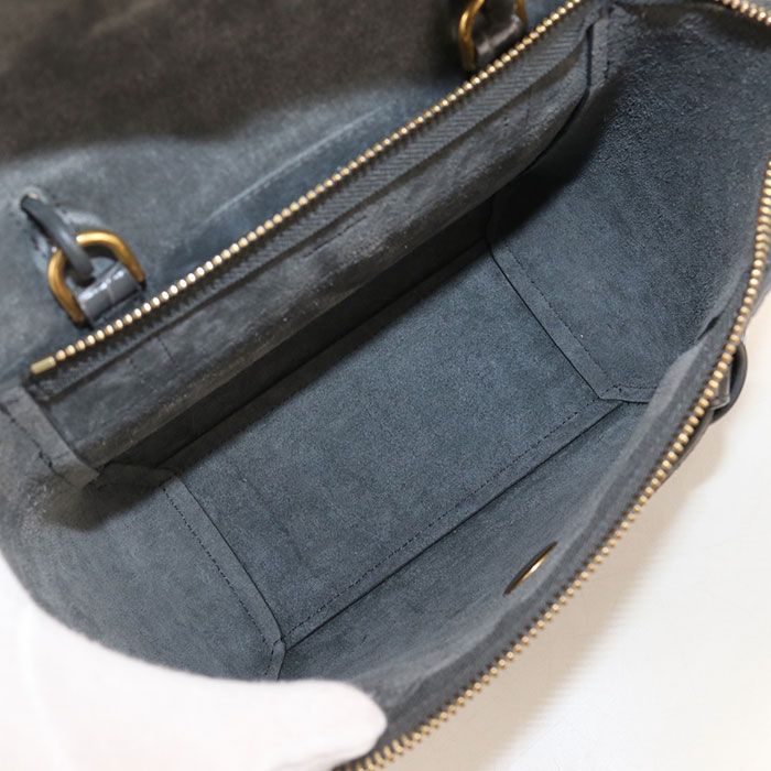 Celine 2-Way Belt Bag Nano Embossed Calfskin — view 3