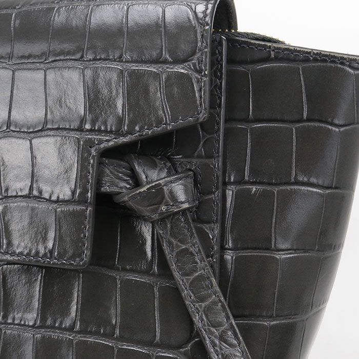 Celine 2-Way Belt Bag Nano Embossed Calfskin — view 7