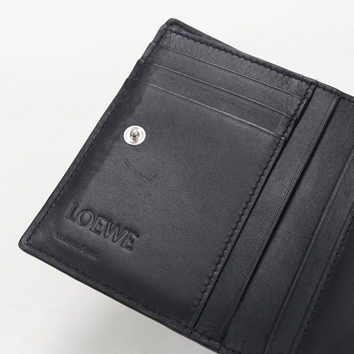 Loewe Slim Compact Wallet Anagram Bifold Soft Grain Calfskin — view 7