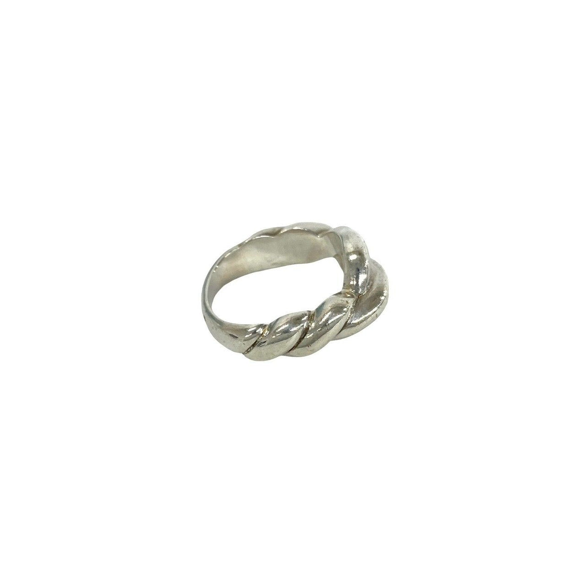 Hermes Vintage Torsade Ring 925 Sterling Silver — view 5