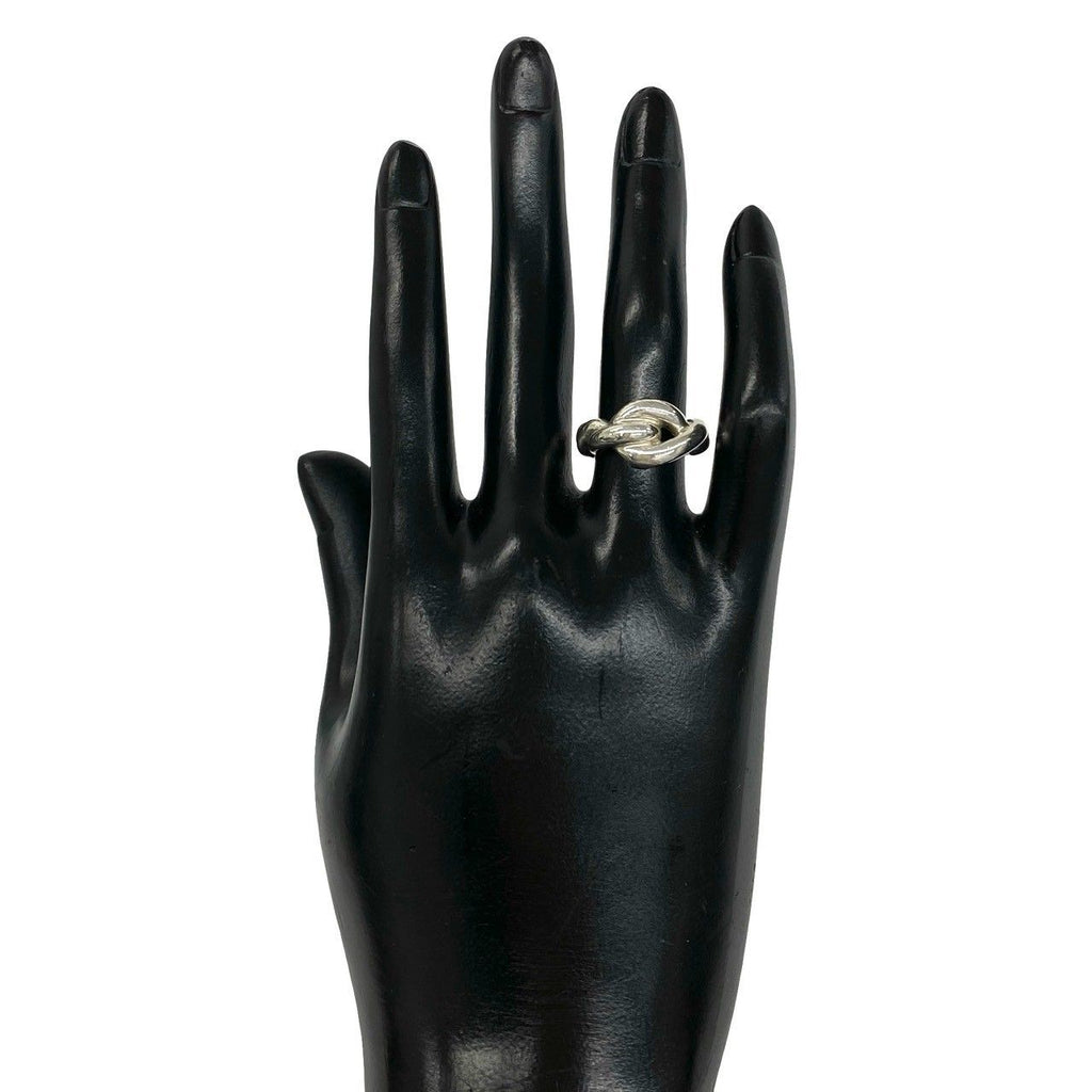 Hermes Vintage Torsade Ring 925 Sterling Silver — view 2