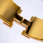 Hermes Enamel Bracelet Large Clic Clac H Bangle Golden Yellow Black — view 8