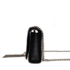 Saint Laurent Shoulder Bag Kate Tassel Mini Black Crocodile Embossed Leather — view 3