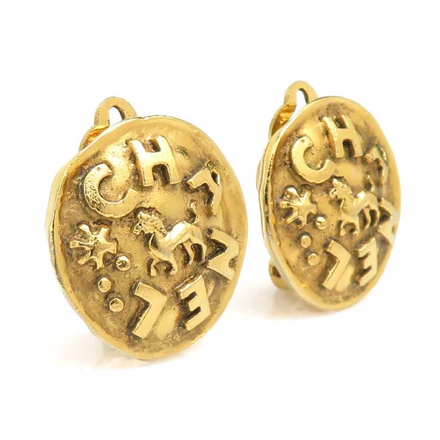 Chanel Earrings Gold — view 2