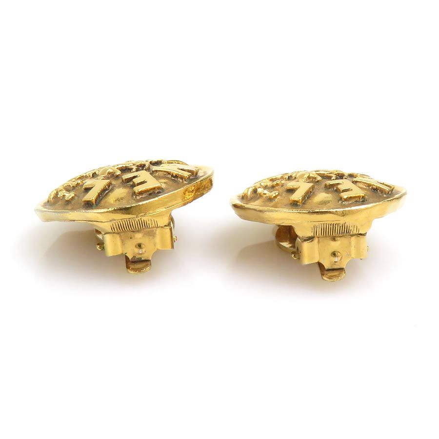 Chanel Earrings Gold — view 5