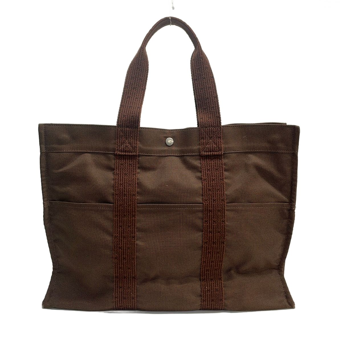 Hermes Tote Bag Herline GM Brown Previous Model