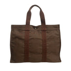 Hermes Tote Bag Herline GM Brown Previous Model — view 3
