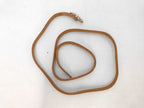 Hermes Bracelet Brown Leather Long Silver — view 2