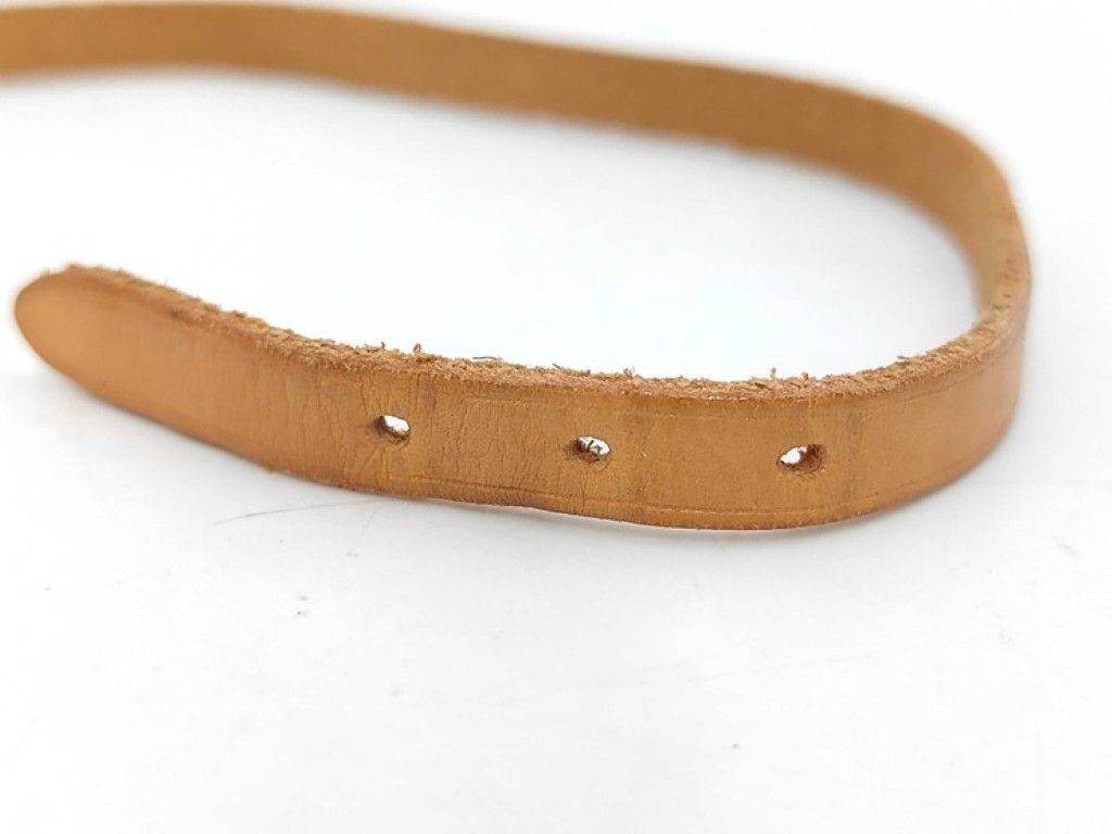 Hermes Bracelet Brown Leather Long Silver — view 4