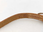 Hermes Bracelet Brown Leather Long Silver — view 3