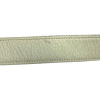 Hermes Belt S H White Brown Silver Reversible Leather — view 7