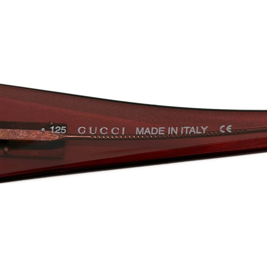 Gucci Sunglasses GG S Clear Black Bordeaux Silver Eyewear — view 6