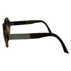 Dior Sunglasses Sunstrass Clear Brown Dark Silver Rhinestone Eyewear — view 2