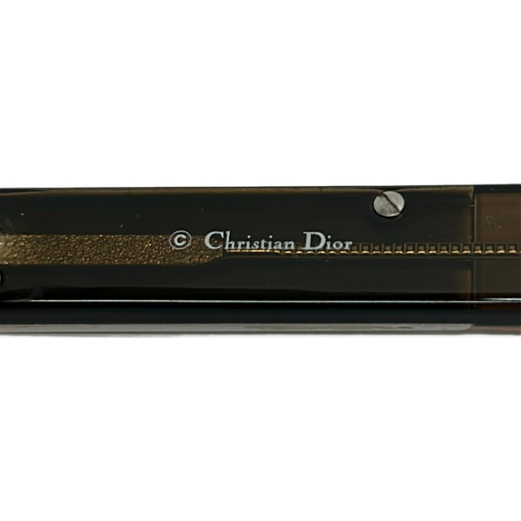 Dior Sunglasses Sunstrass Clear Brown Dark Silver Rhinestone Eyewear — view 4