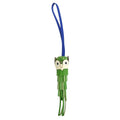 Hermes Bag Charm Chouette Owl Leather Vert Yucca Green