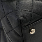 Chanel Quilted Coco Handle 2-Way Bag Black Caviar Leather — view 5