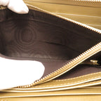 Gucci Bree Guccissima Zip Around Wallet Gold Leather — view 7
