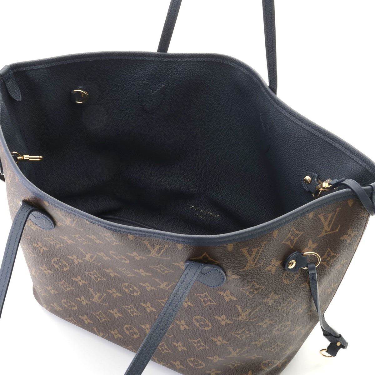 Louis Vuitton Neverfull Inside Out MM Monogram Marine Tote Bag — view 7
