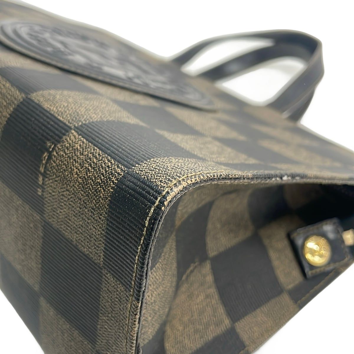 Fendi Handbag Pecan Black Beige Leather — view 6
