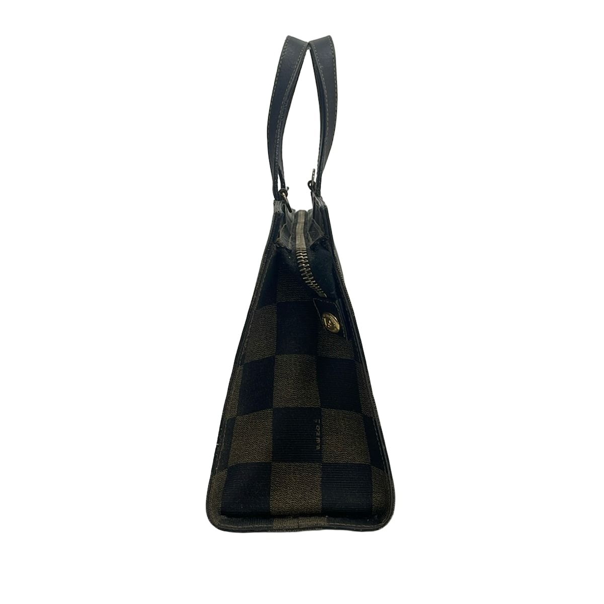 Fendi Handbag Pecan Black Beige Leather — view 4