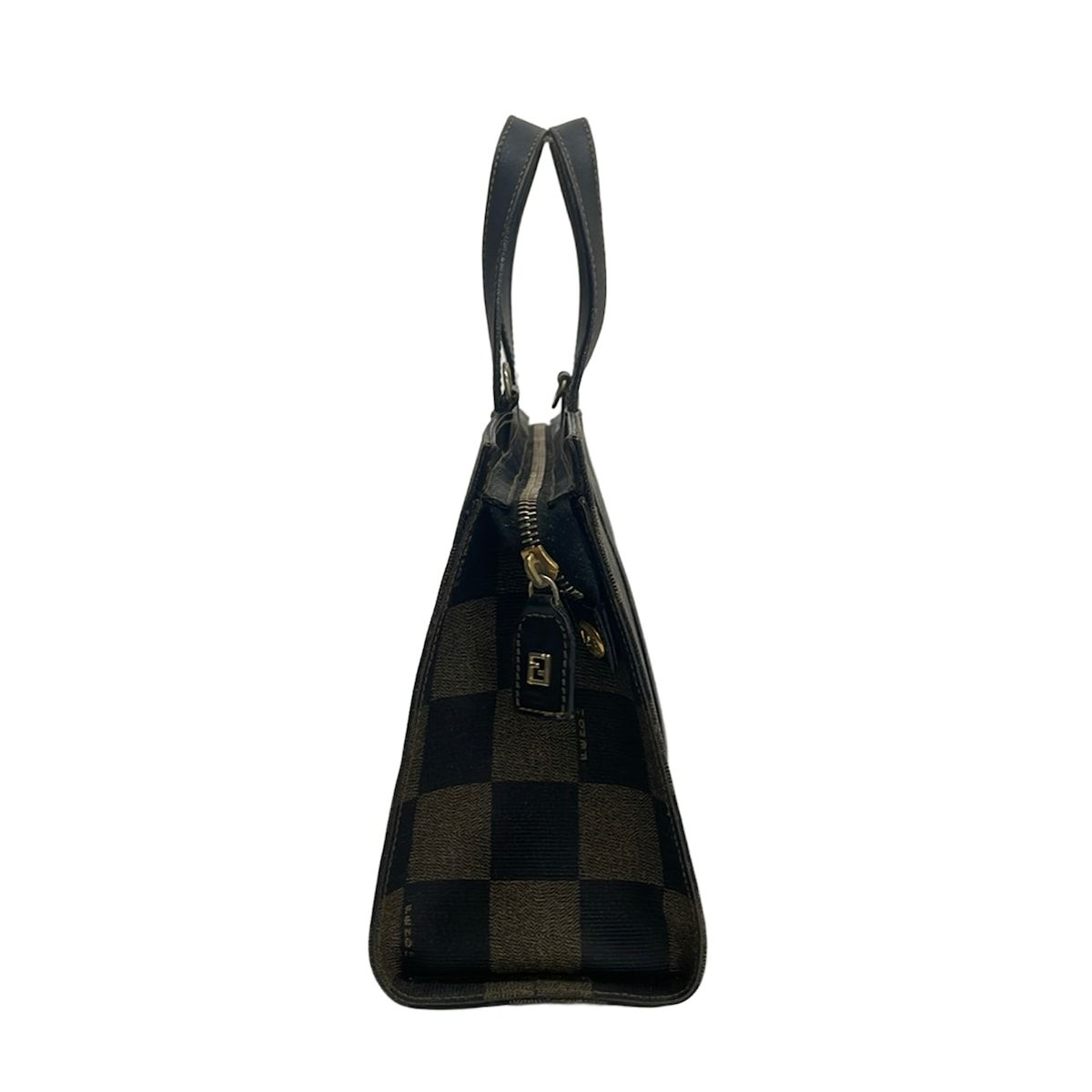 Fendi Handbag Pecan Black Beige Leather — view 2