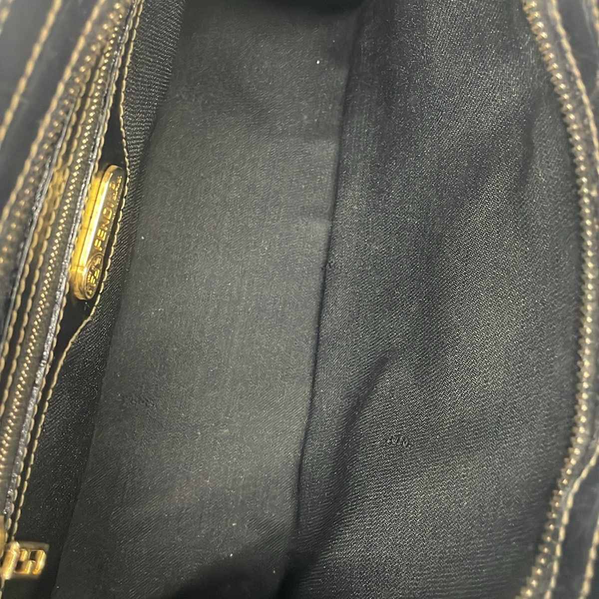 Fendi Handbag Pecan Black Beige Leather — view 7