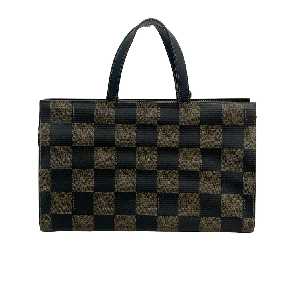 Fendi Handbag Pecan Black Beige Leather — view 3