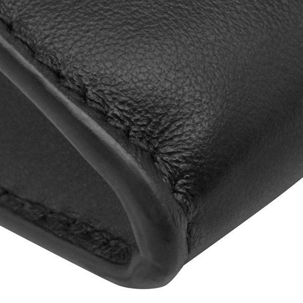 Dior Chain Wallet Bobby East West Shoulder Leather Black Gold Clutch — view 4