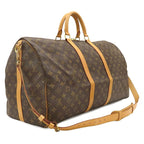 Louis Vuitton Boston Bag Keepall Bandouliere 55 Monogram Canvas Gold — view 2