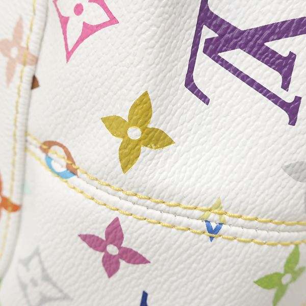 Louis Vuitton Shoulder Bag Annie GM Monogram Multicolor Blanc Gold Chain — view 5