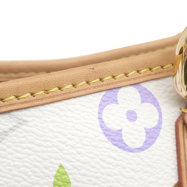 Louis Vuitton Shoulder Bag Annie GM Monogram Multicolor Blanc Gold Chain — view 6