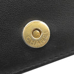 Chanel Chain Wallet Boy Caviar Leather Black Matte Gold Shoulder Bag 26 — view 8