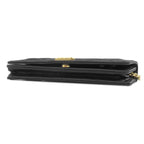 Chanel Chain Wallet Boy Caviar Leather Black Matte Gold Shoulder Bag 26 — view 3