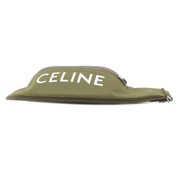 Celine Belt Bag Logo Bag Canvas Khaki Silver — view 3