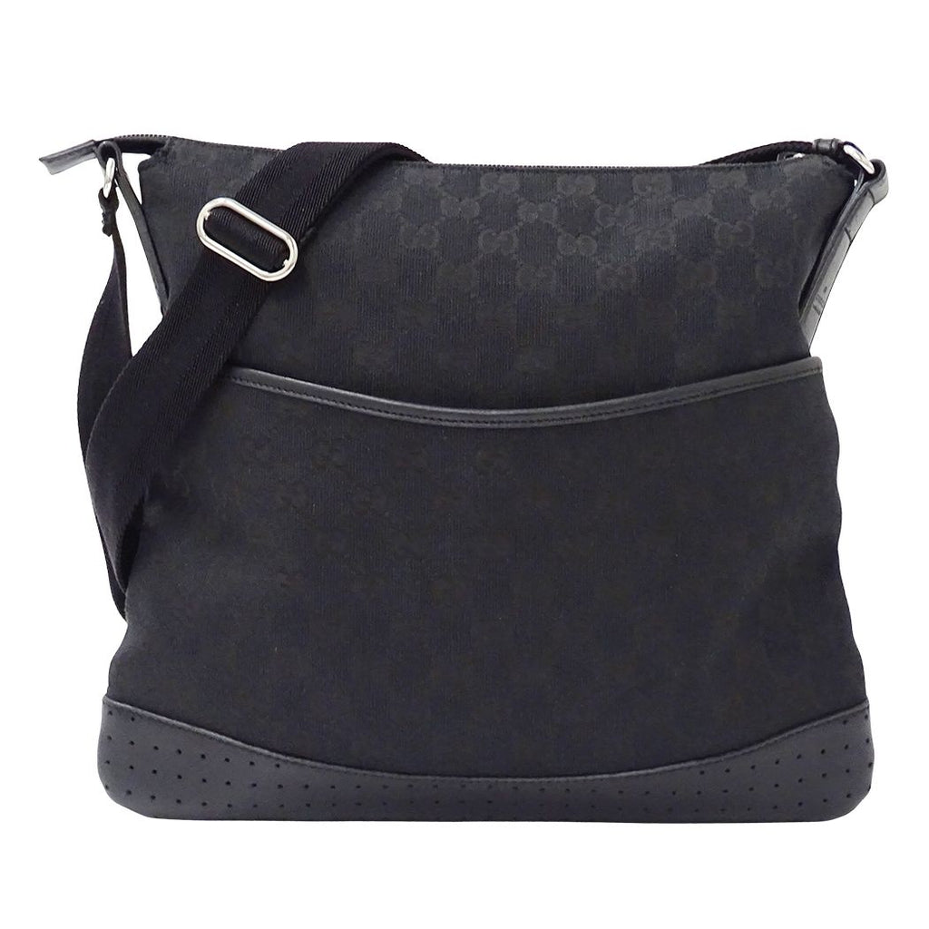 Gucci Shoulder Bag GG Canvas Black