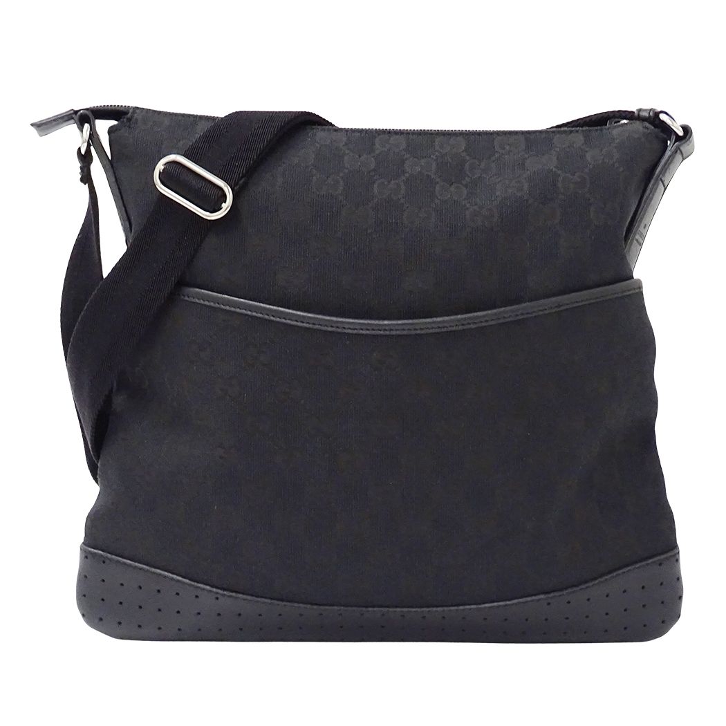 Gucci Shoulder Bag GG Canvas Black