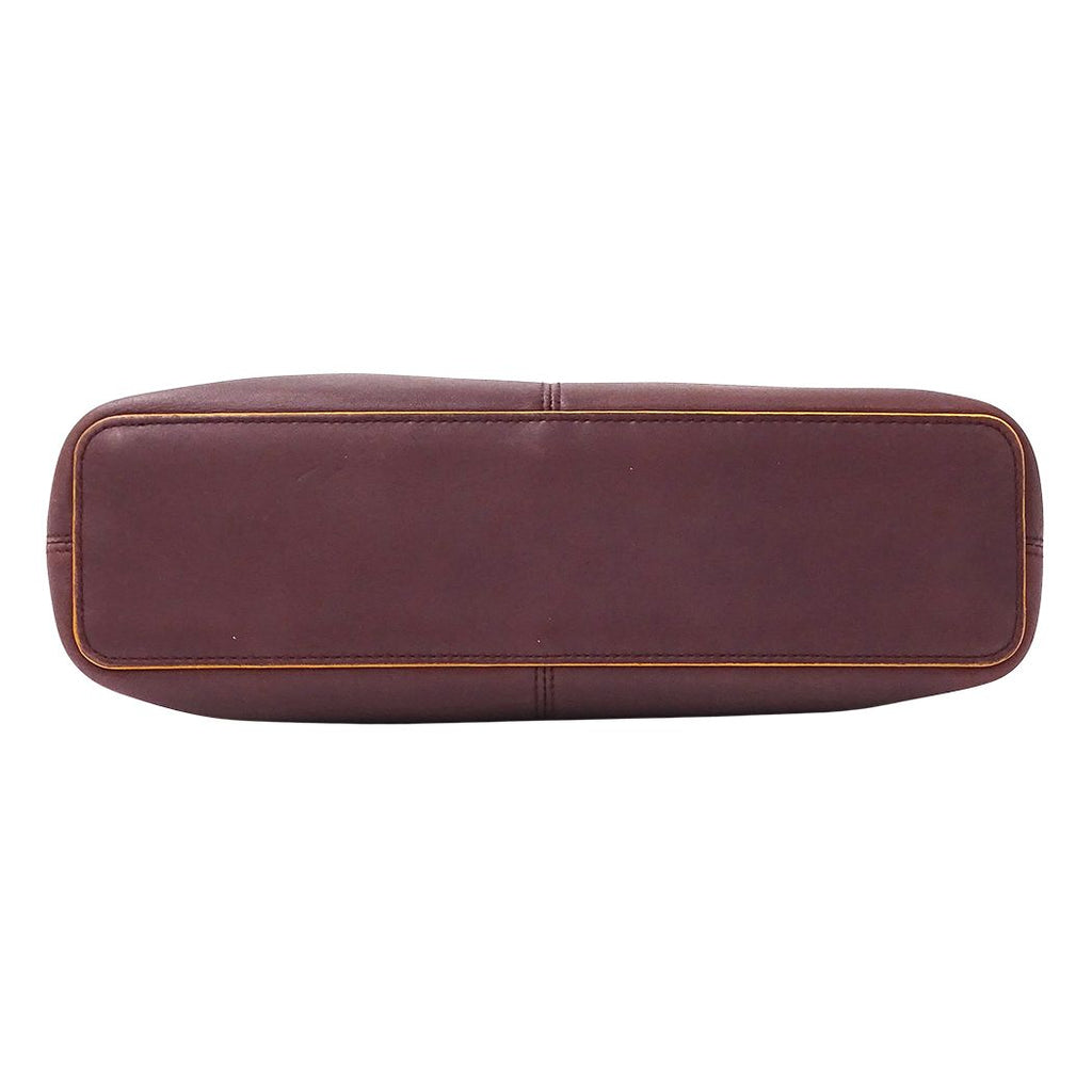 Loewe Shoulder Bag Leather Bordeaux Wine Red — view 3