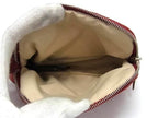 Hermes Makeup Pouch Bolide 16 Red Brown Canvas Silver — view 3